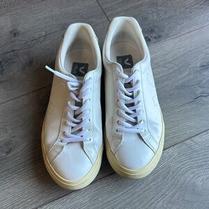 Veja White Sneakers with Tan Soles